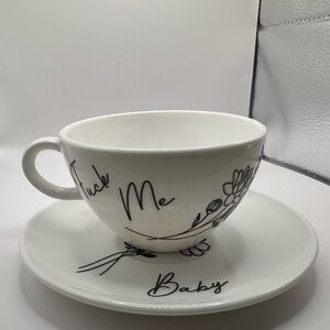 16E- Sarcastic Teacup and Saucer Set